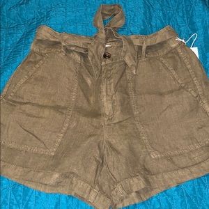 New S Lou & Grey by LOFT linen shorts